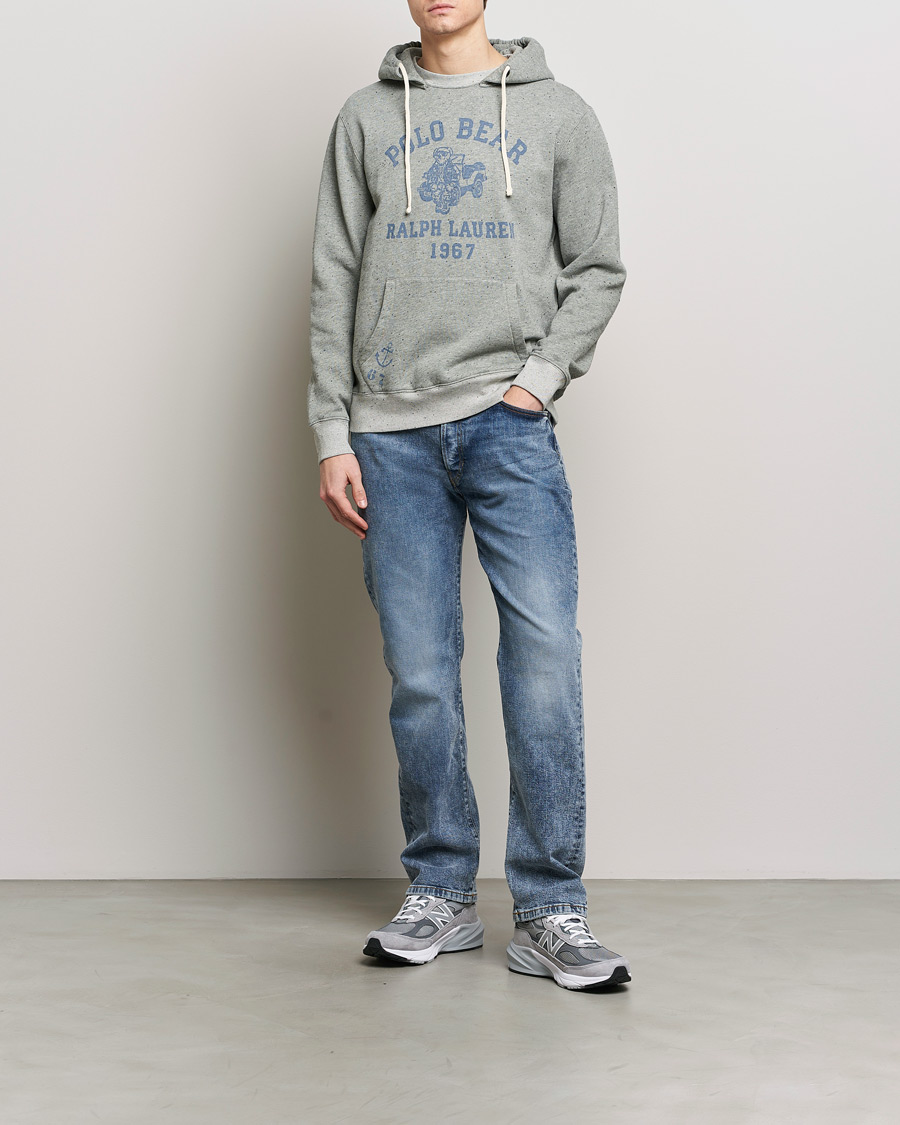 Herre | Trøjer | Polo Ralph Lauren | Graphic Printed Vintage Fleece Hoodie Loft Heather