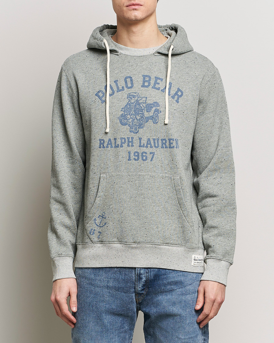Men |  | Polo Ralph Lauren | Graphic Printed Vintage Fleece Hoodie Loft Heather