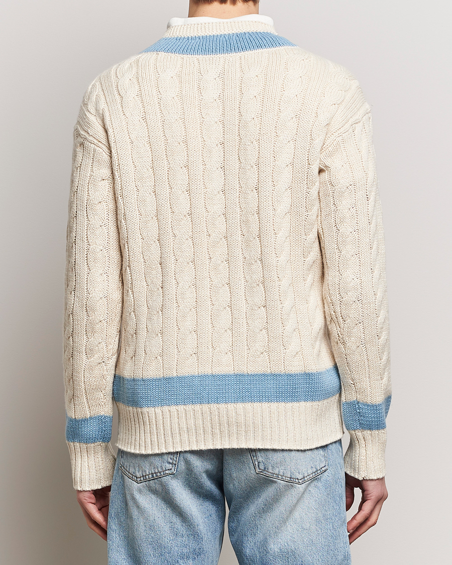 Herre | Trøjer | Polo Ralph Lauren | Cotton/Cashmere Cricket Knitted Sweater Parchment Cream