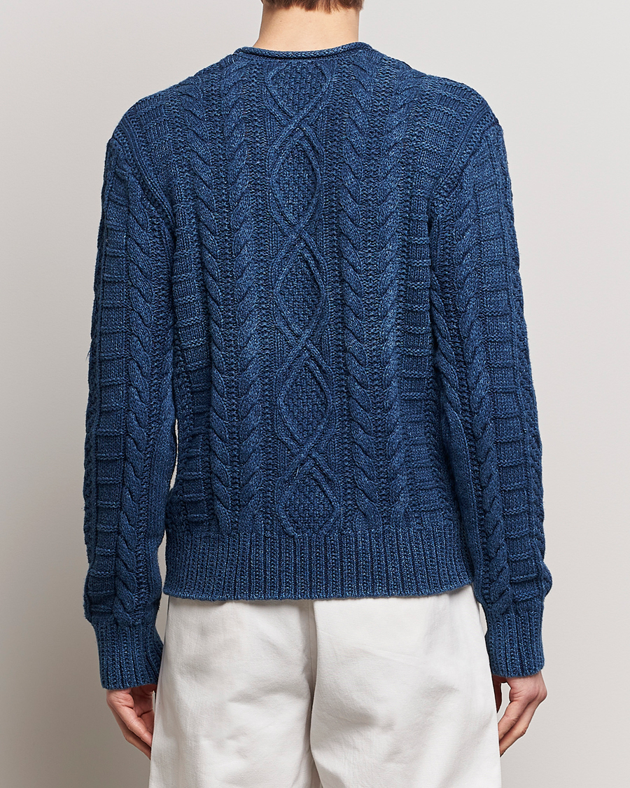 Herre | Trøjer | Polo Ralph Lauren | Cotton Fisherman Sweater Indigo