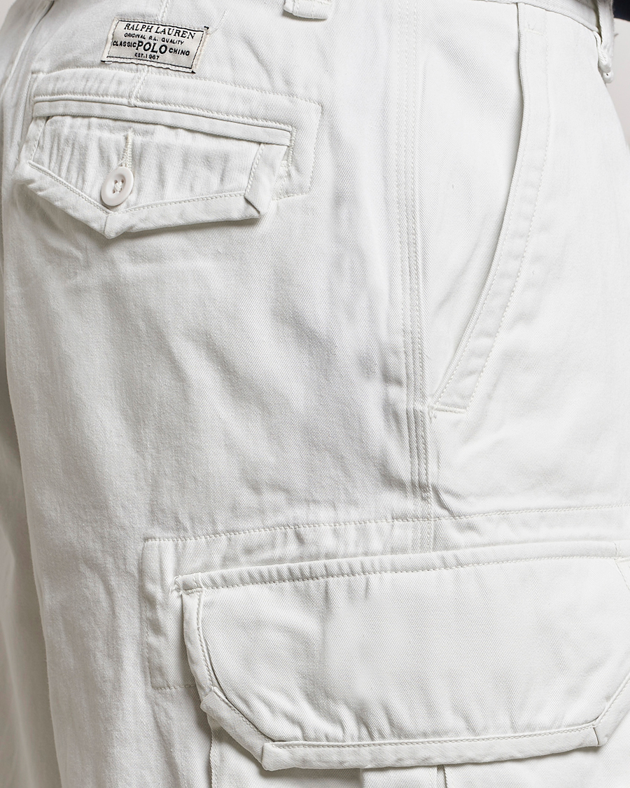 Herre | Shorts | Polo Ralph Lauren | Slub Twill Cargo Shorts Deckwash White