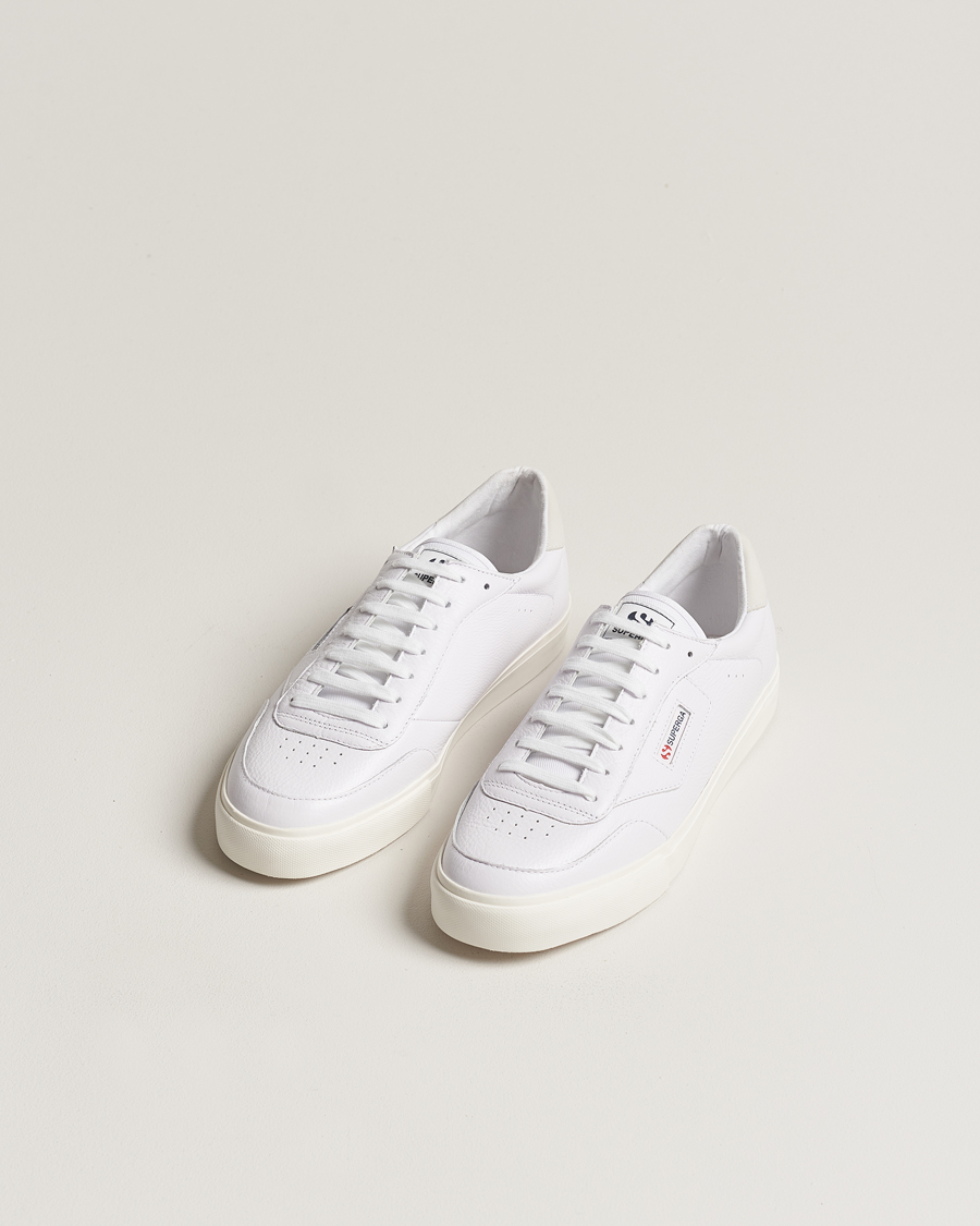 Herre | Sneakers med lavt skaft | Superga | 3843 Leather Sneaker White