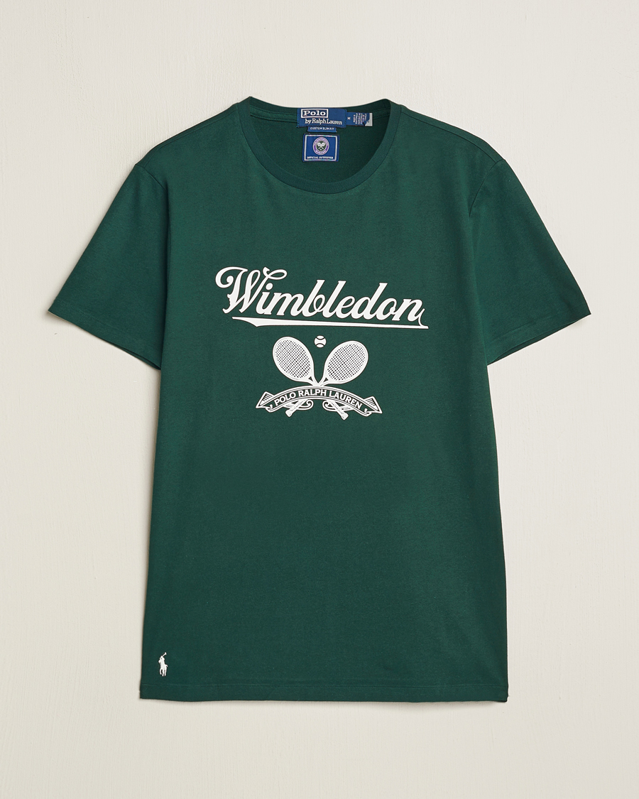 Herre | T-Shirts | Polo Ralph Lauren | Wimbledon Printed Tee Moss Agate
