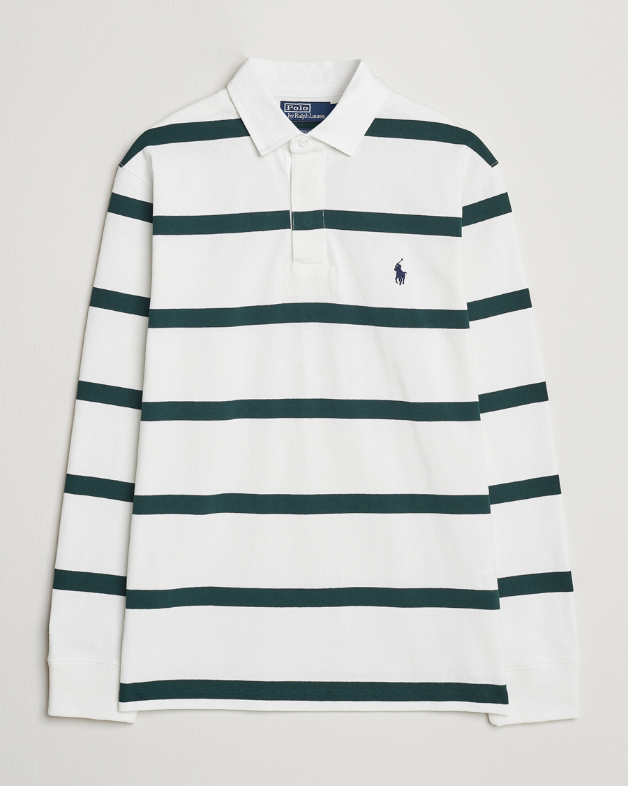 Herre | Trøjer | Polo Ralph Lauren | Wimbledon Rugby Sweater White/Moss Agate