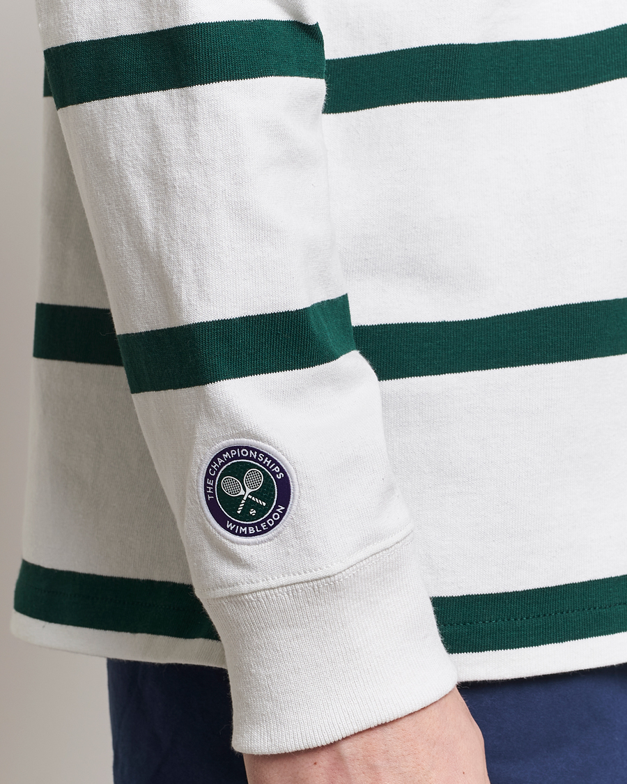 Herre | Trøjer | Polo Ralph Lauren | Wimbledon Rugby Sweater White/Moss Agate