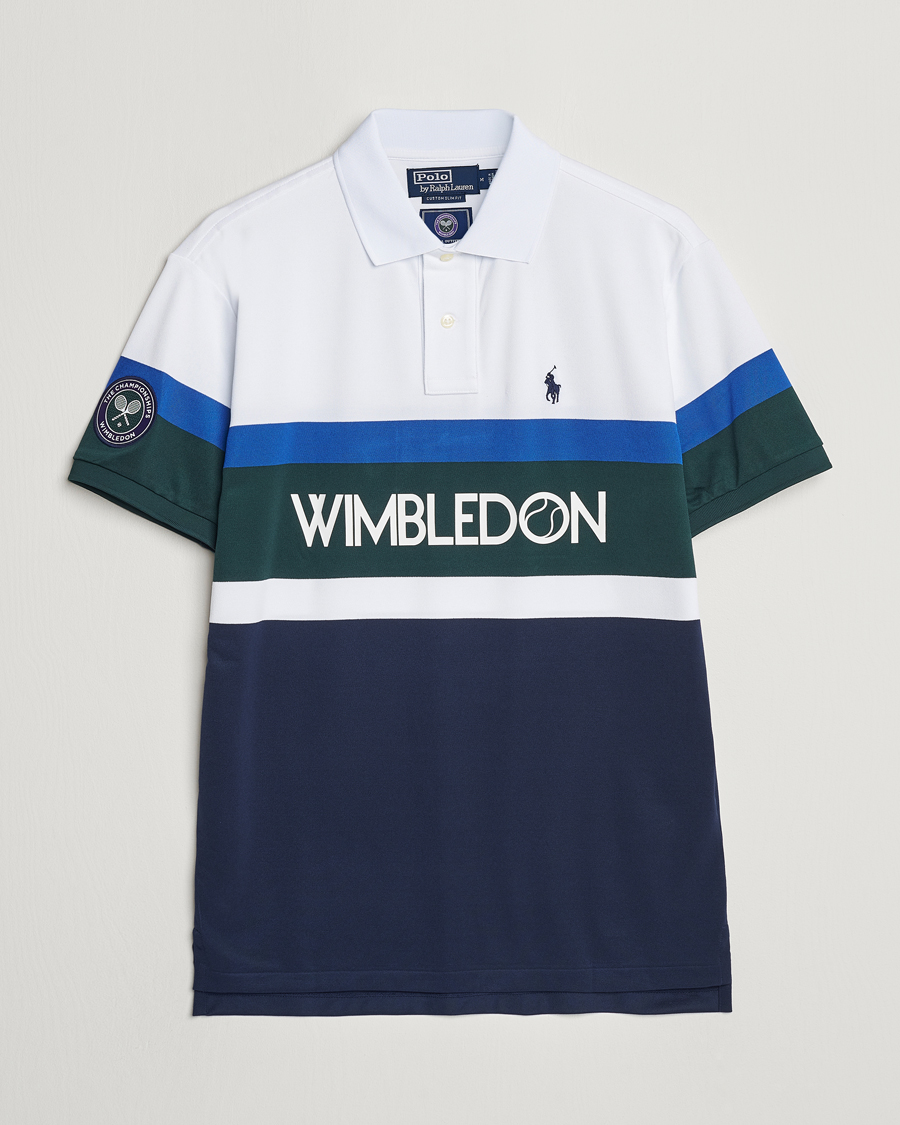 Herre | Polotrøjer | Polo Ralph Lauren | Wimbledon Block Custom Slim Fit Polo Refined Navy/Multi