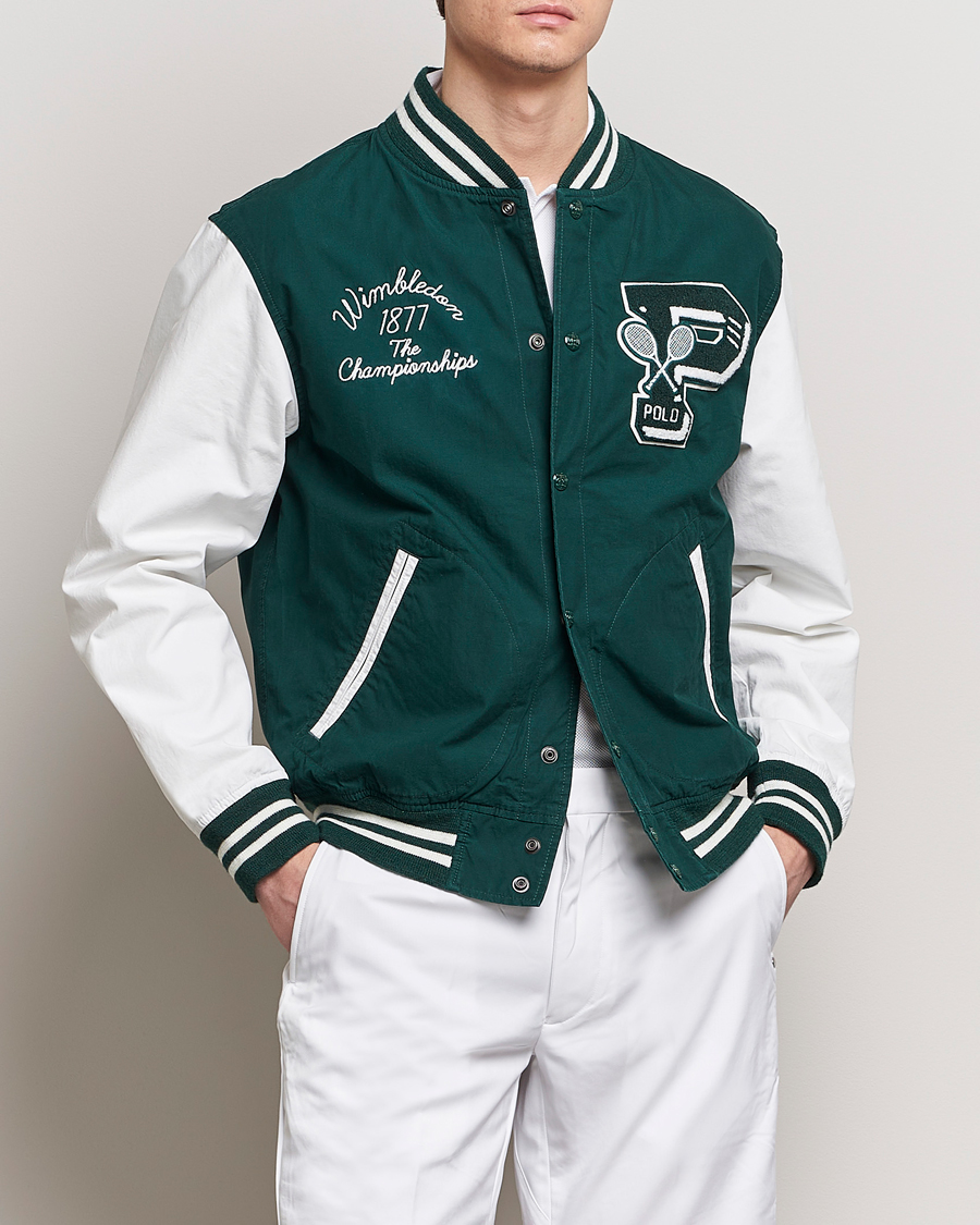 Herr |  | Polo Ralph Lauren | Wimbledon Bomber Jacket White/Moss Agate