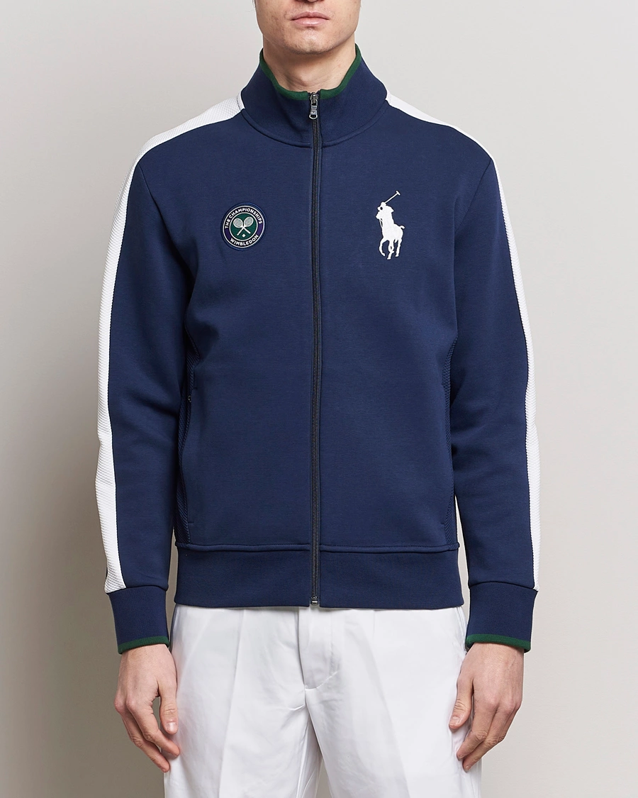 Herre |  | Polo Ralph Lauren | Wimbledon Full Zip Sweater Refined Navy