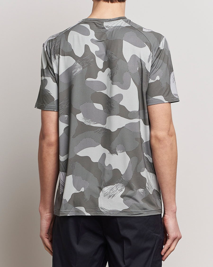 Herre | T-Shirts | RLX Ralph Lauren | Peached Airflow Camo Crew Neck T-Shirt Grey
