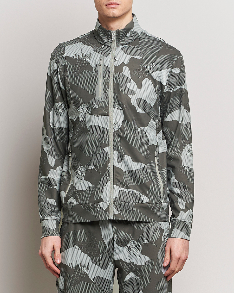 Herre | Full-zip | RLX Ralph Lauren | Warp Tech Jersey Camo Full Zip Grey