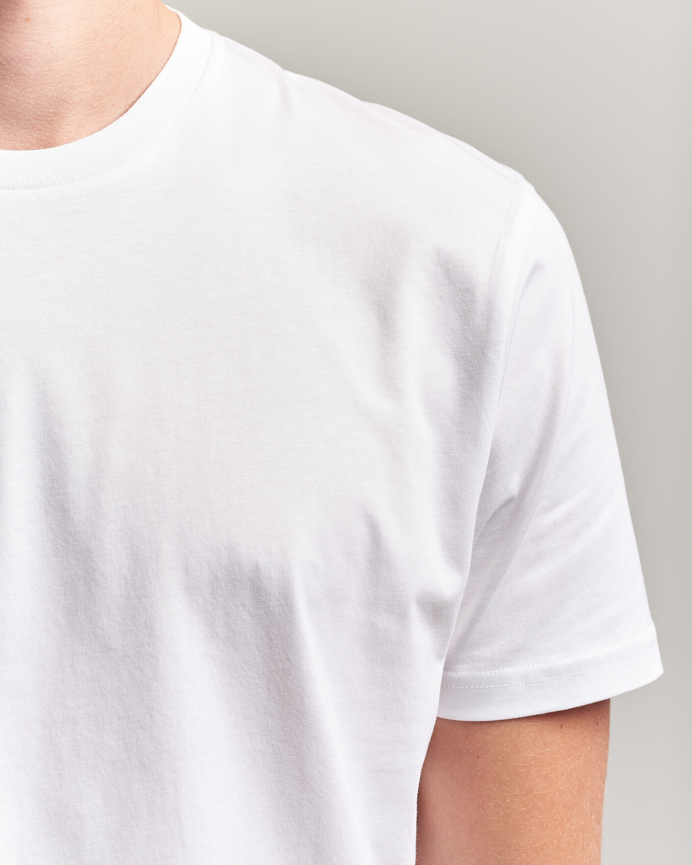 Herre | T-Shirts | Sunspel | Riviera Midweight T-Shirt White
