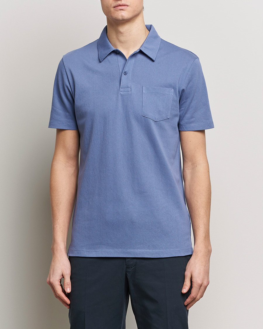 Herre | Polotrøjer | Sunspel | Riviera Polo Shirt Grape