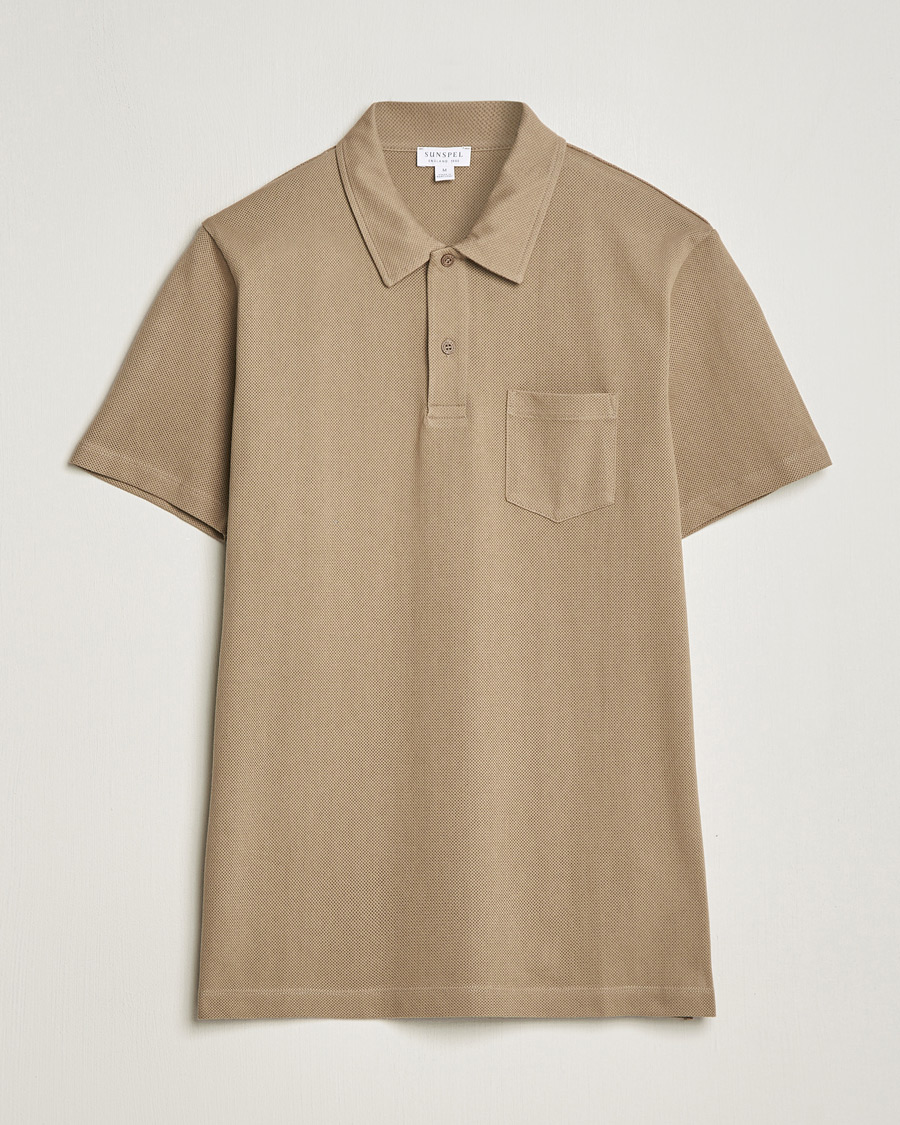 Herre | Polotrøjer | Sunspel | Riviera Polo Shirt Dark Stone