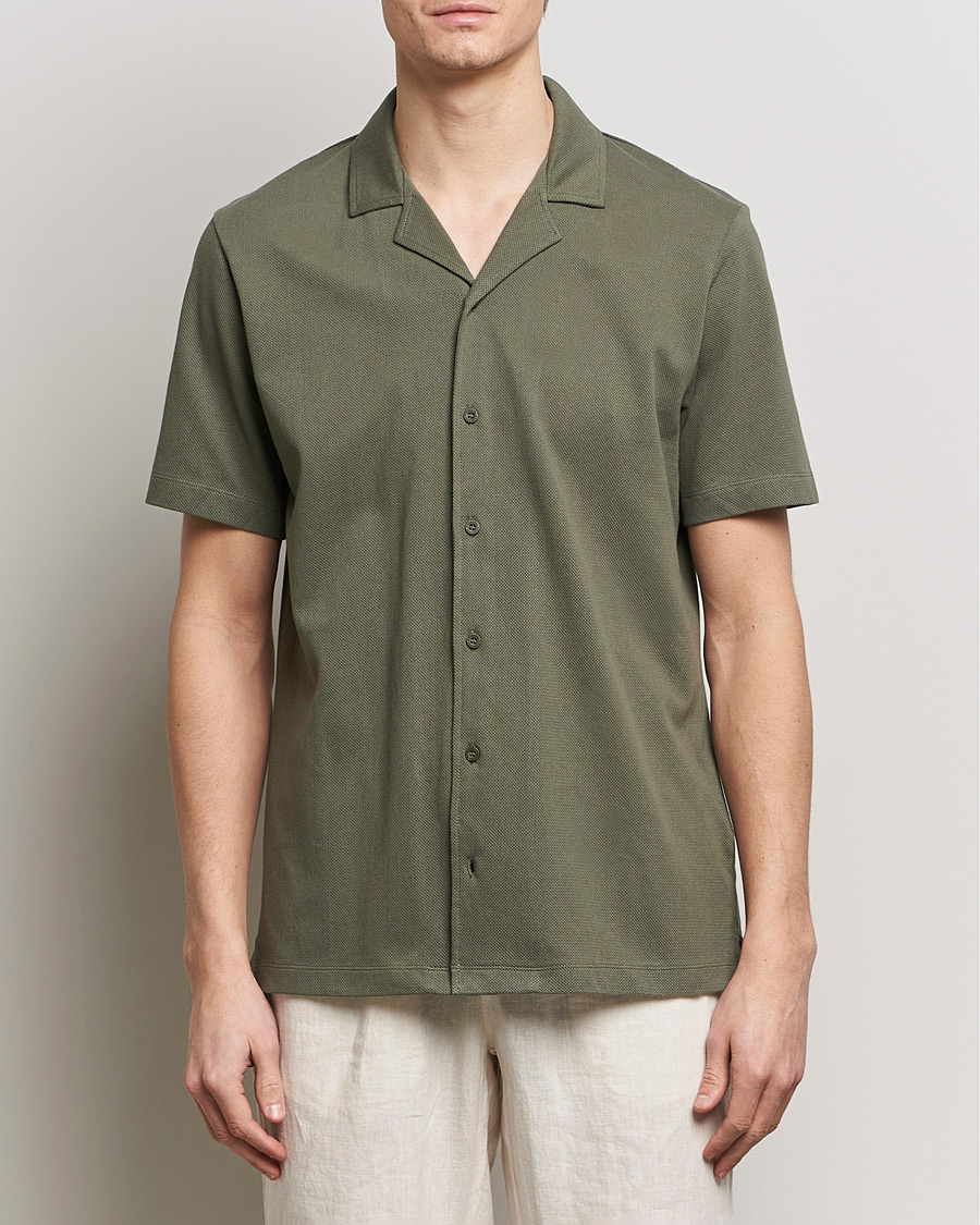Herre | Kortærmede skjorter | Sunspel | Riviera Resort Shirt Khaki
