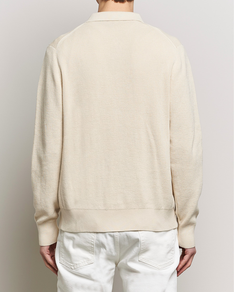Herre | Trøjer | Sunspel | Waffle Stitch Jacket Ecru