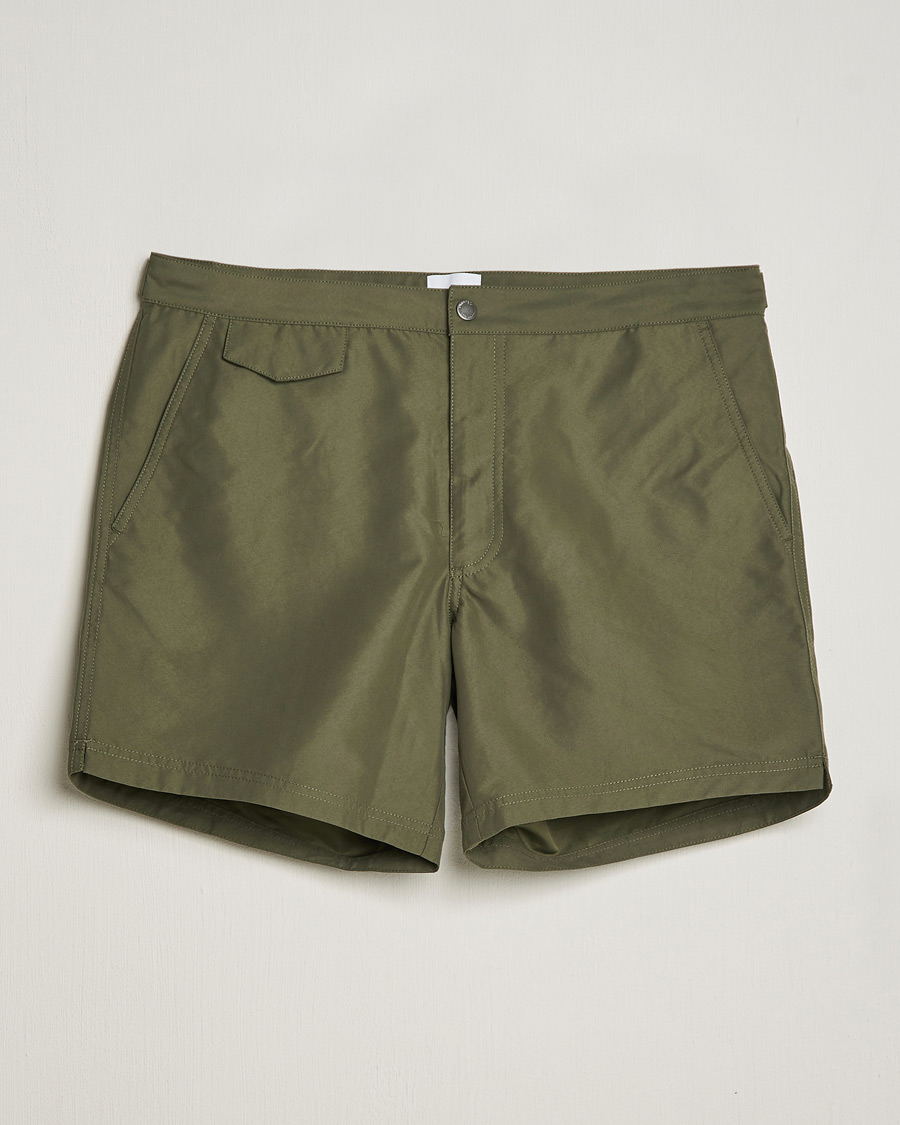 Herre | Badebukser | Sunspel | Recycled Seaqual Tailored Swim Shorts Hunter Green