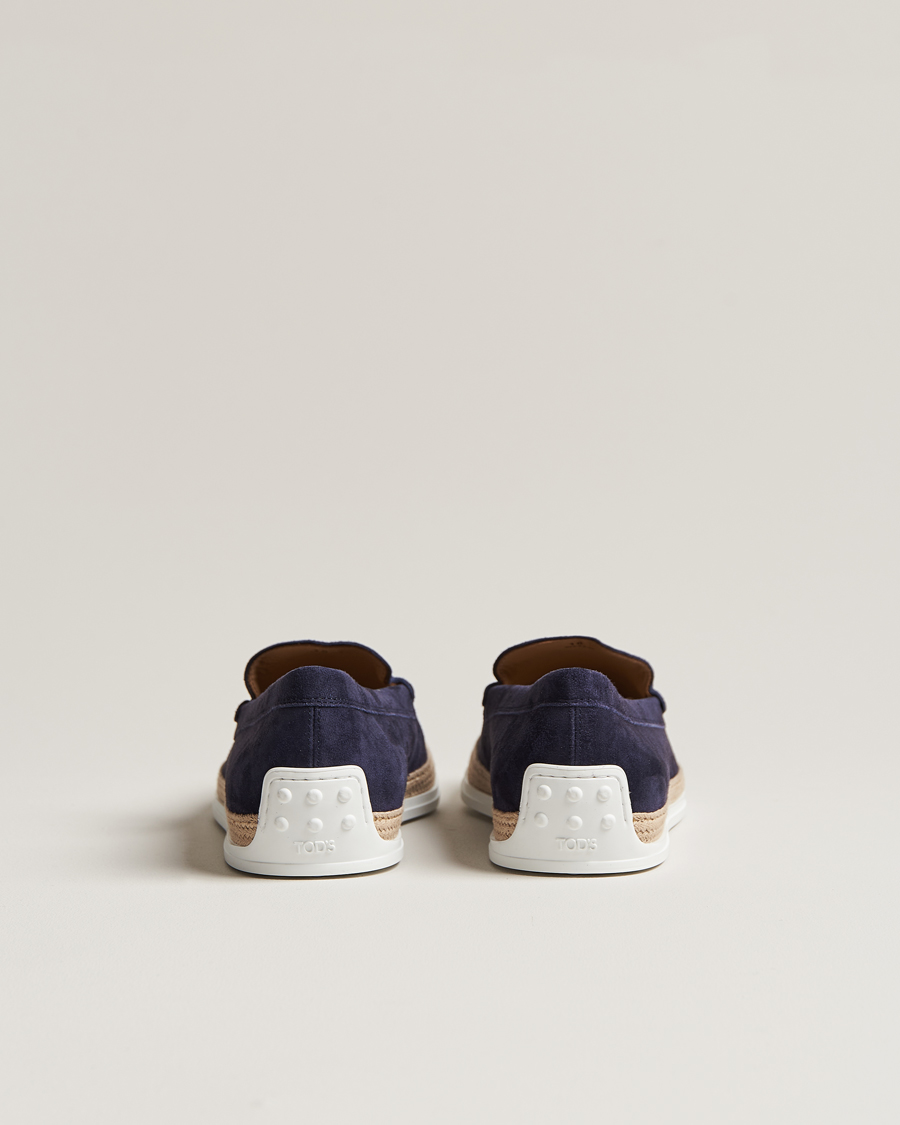 Herre | Tod's Raffia Loafer Navy Suede | Tod's | Raffia Loafer Navy Suede
