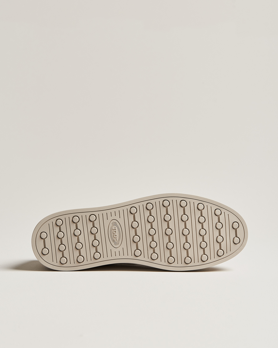 Herre | Tod's Cassetta Lacciata Sneaker Light Grey Suede | Tod's | Cassetta Lacciata Sneaker Light Grey Suede