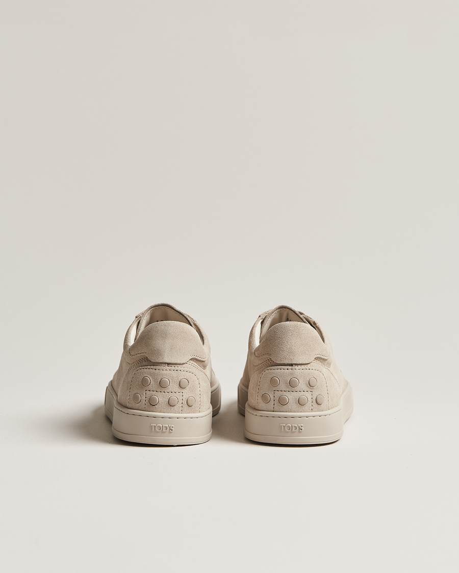 Herre | Tod's Cassetta Lacciata Sneaker Light Grey Suede | Tod's | Cassetta Lacciata Sneaker Light Grey Suede