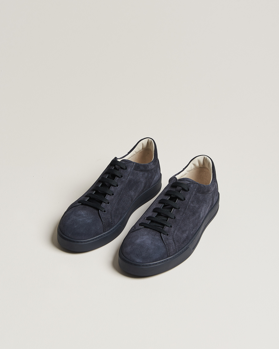 Herre | Italian Department | Tod's | Cassetta Lacciata Sneaker Navy Suede