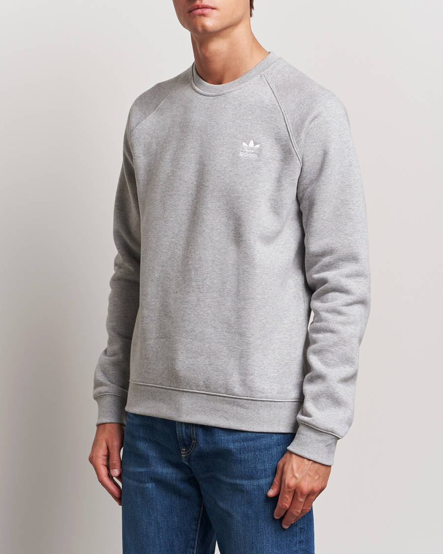 Herre | Grå sweatshirts | adidas Originals | Essential Crew Neck Sweatshirt Grey Melange