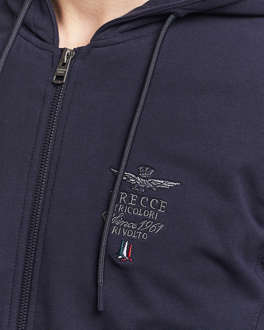 Herre | Trøjer | Aeronautica Militare | Full Zip Hoodie Navy