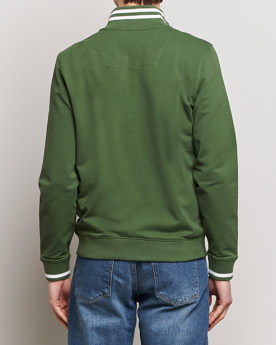 Herre | Trøjer | Aeronautica Militare | Full Zip Sweater Seaweed Green