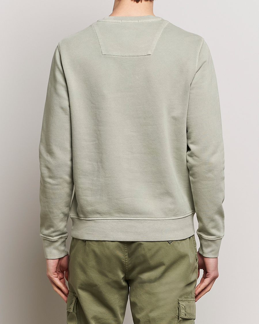 Herre | Trøjer | Aeronautica Militare | Washed Crew Neck Sweatshirt Sage Green