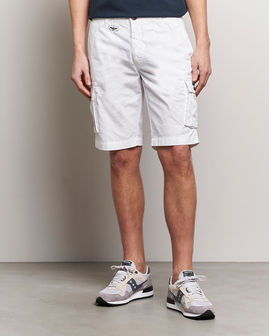 Herre | Tøj | Aeronautica Militare | BE066 Cargo Shorts Off White