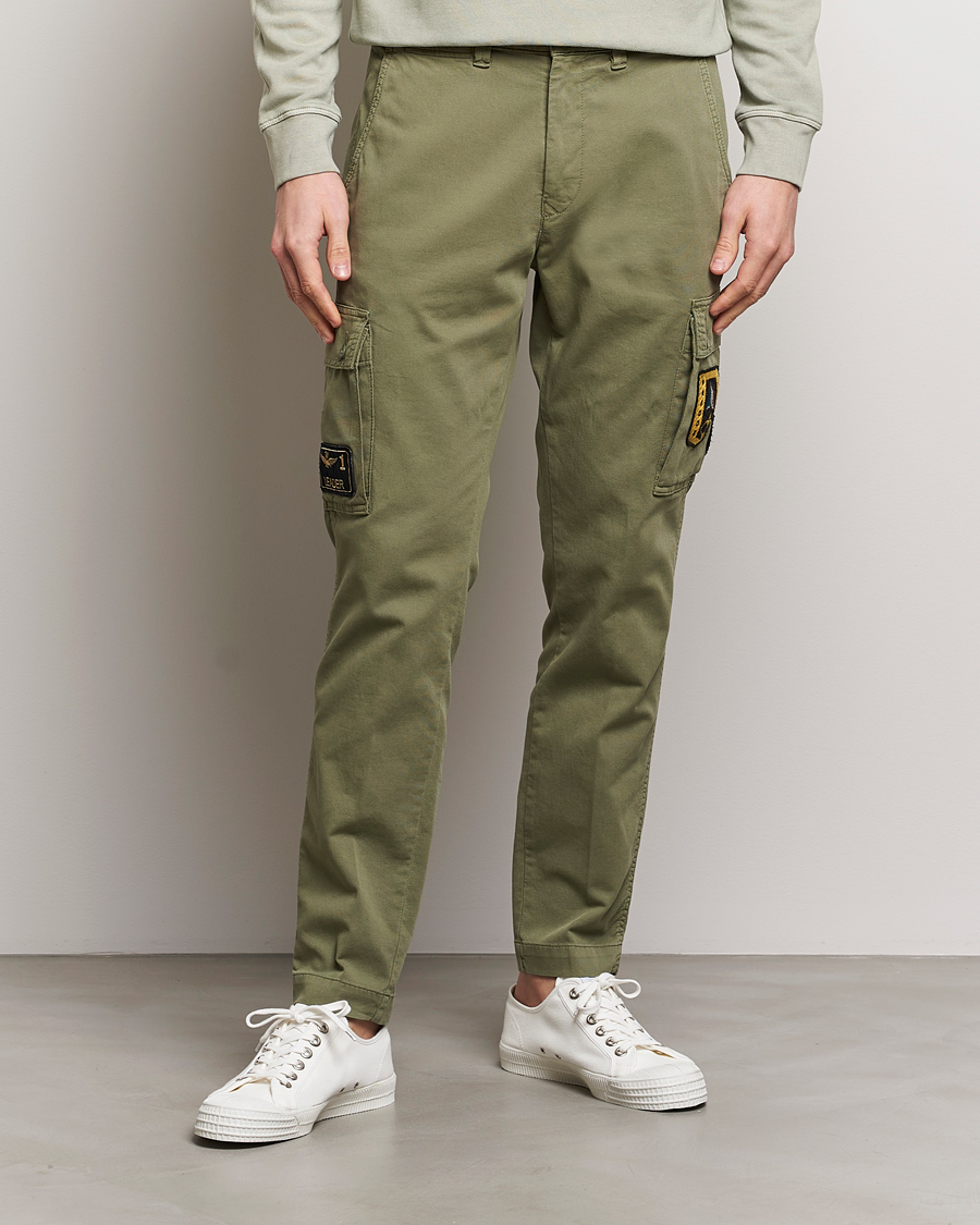 Herre | Tøj | Aeronautica Militare | Heritage Cargo Pants Sage Green