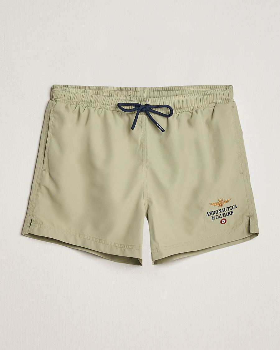 Herre | Badebukser | Aeronautica Militare | Costume Swim Shorts Sage Green