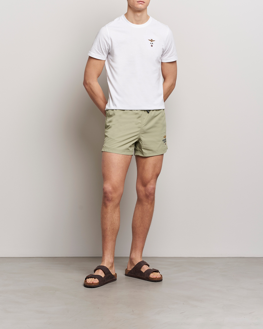 Herre | Badebukser | Aeronautica Militare | Costume Swim Shorts Sage Green