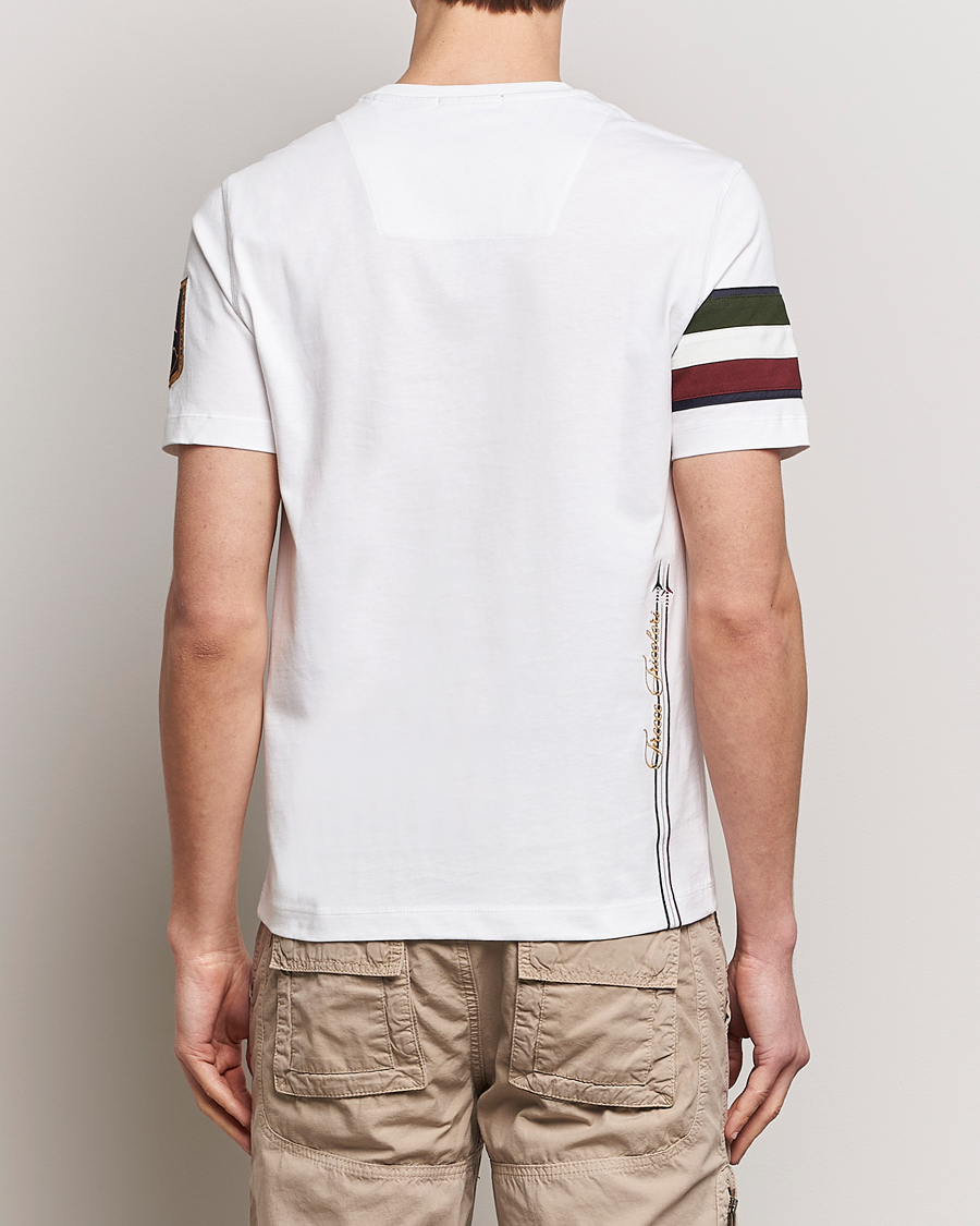 Herre | T-Shirts | Aeronautica Militare | Tricolori Crew Neck T-Shirt Off White