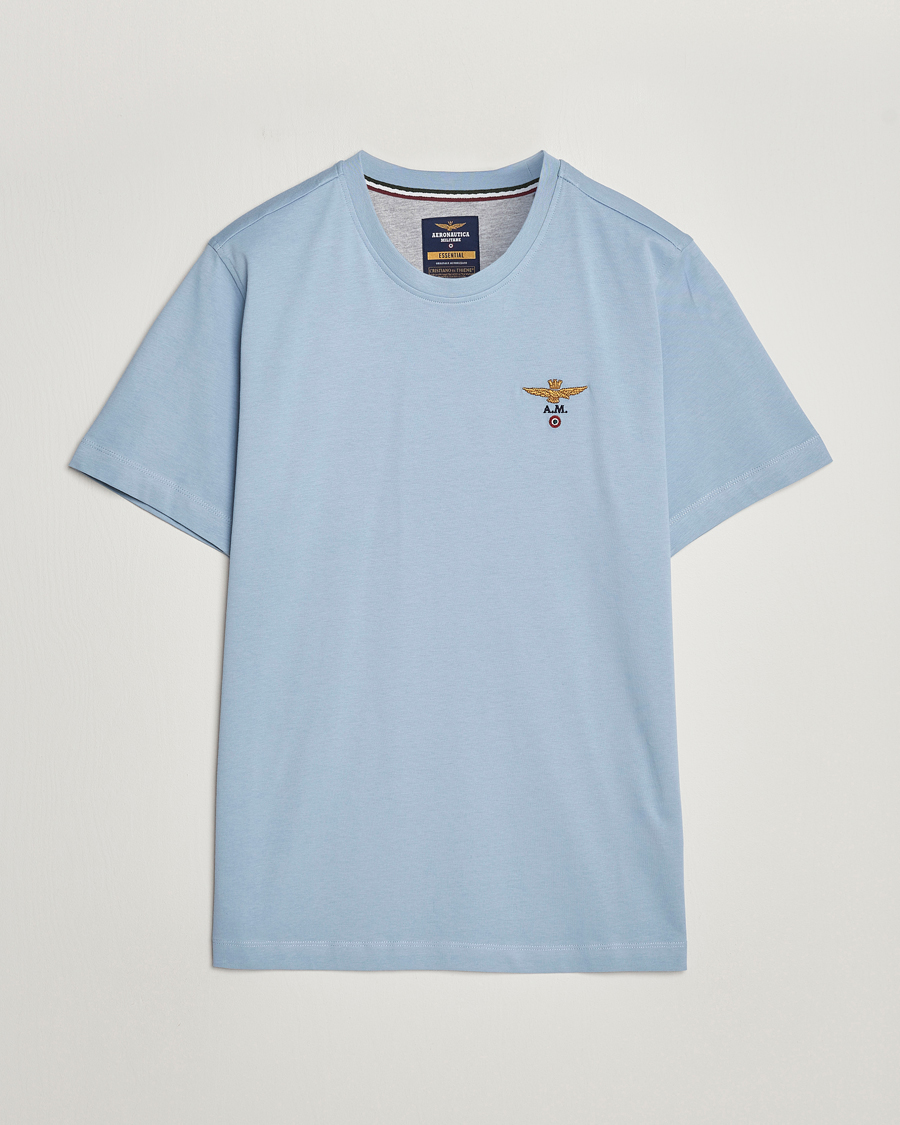Herre |  | Aeronautica Militare | TS1580 Crew Neck T-Shirt Glacier Blue