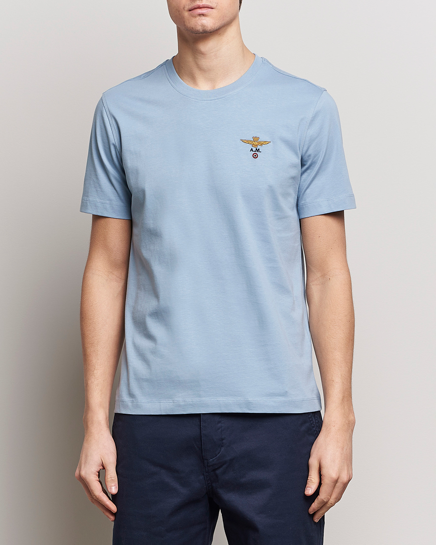 Herre | Udsalg | Aeronautica Militare | TS1580 Crew Neck T-Shirt Glacier Blue