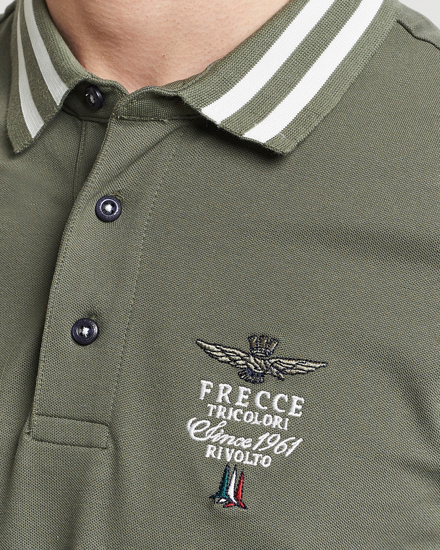 Herre | Polotrøjer | Aeronautica Militare | Tipped Polo Verde Green