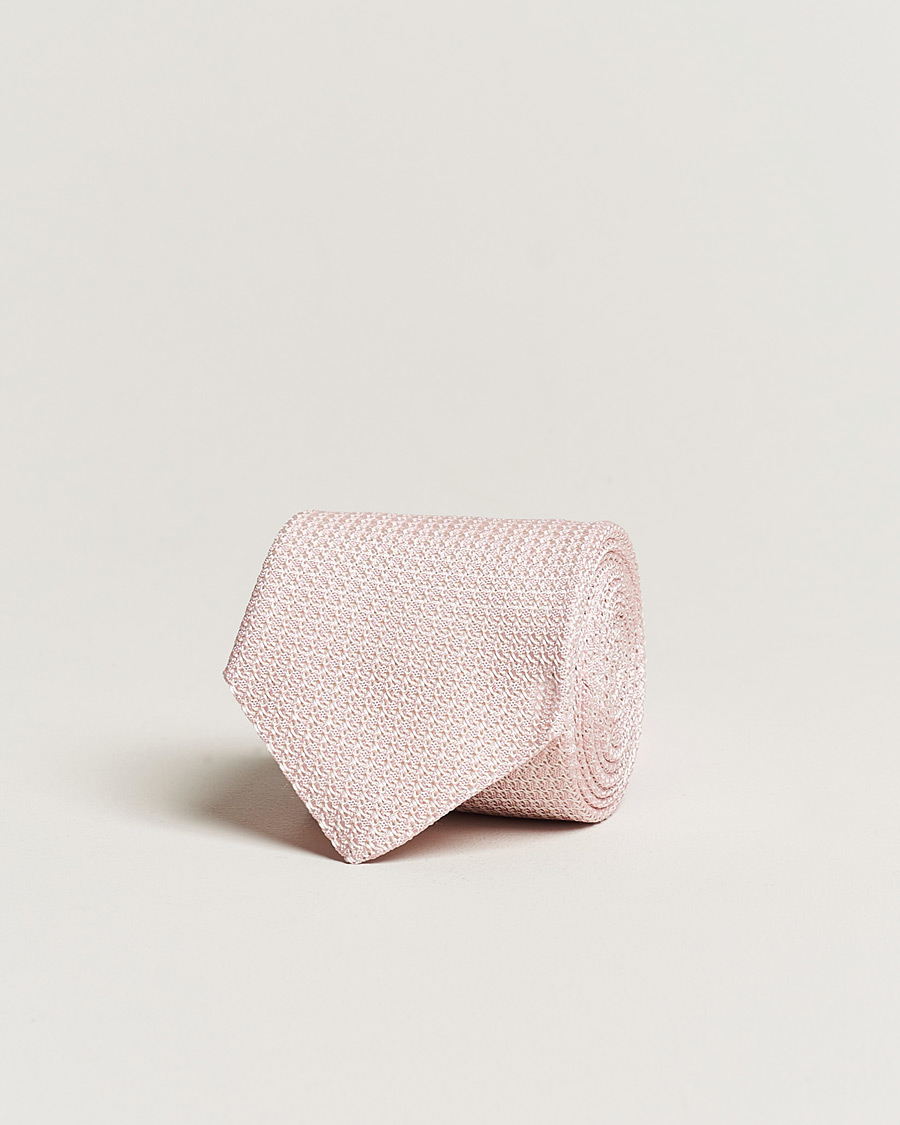 Herre | Amanda Christensen Silk Grenadine 8 cm Tie Pink | Amanda Christensen | Silk Grenadine 8 cm Tie Pink