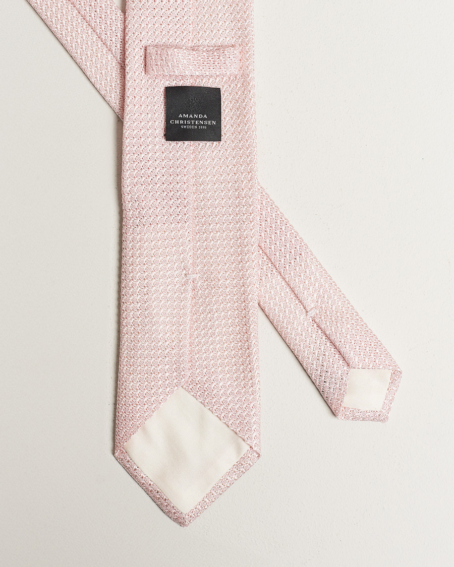 Herre | Amanda Christensen Silk Grenadine 8 cm Tie Pink | Amanda Christensen | Silk Grenadine 8 cm Tie Pink