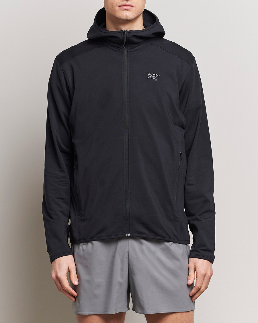 Herre |  | Arc'teryx | Kyanite Lightweight Full Zip Hoodie Black