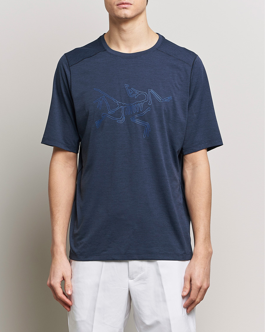 Herre | Arc'teryx | Arc'teryx | Cormac Bird Logo Crew Neck T-Shirt Black Sapphire