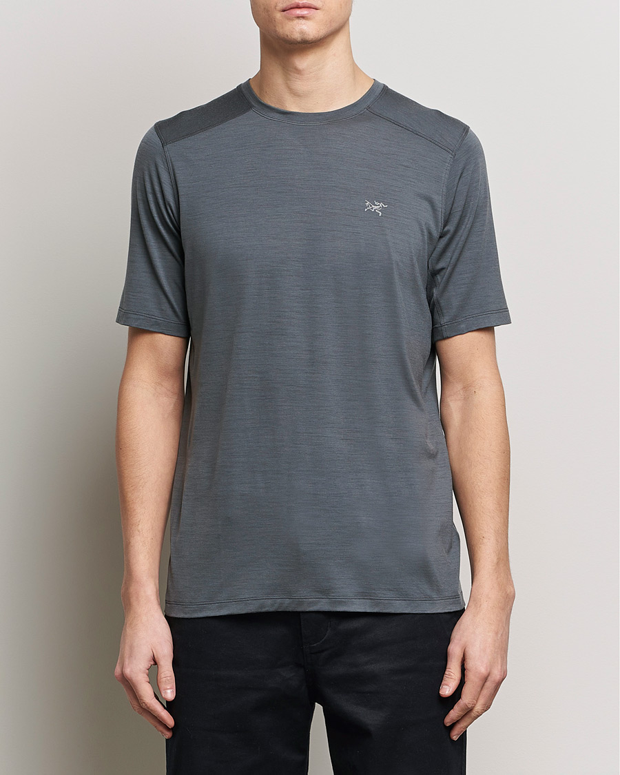 Herre | Kortærmede t-shirts | Arc'teryx | Ionia Merino Wool Crew Neck T-Shirt Cloud