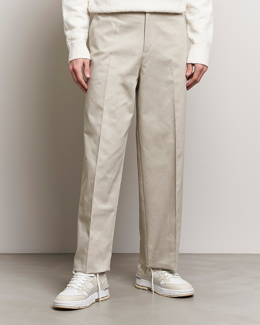 Herre |  | Axel Arigato | Serif Relaxed Fit Trousers Pale Beige