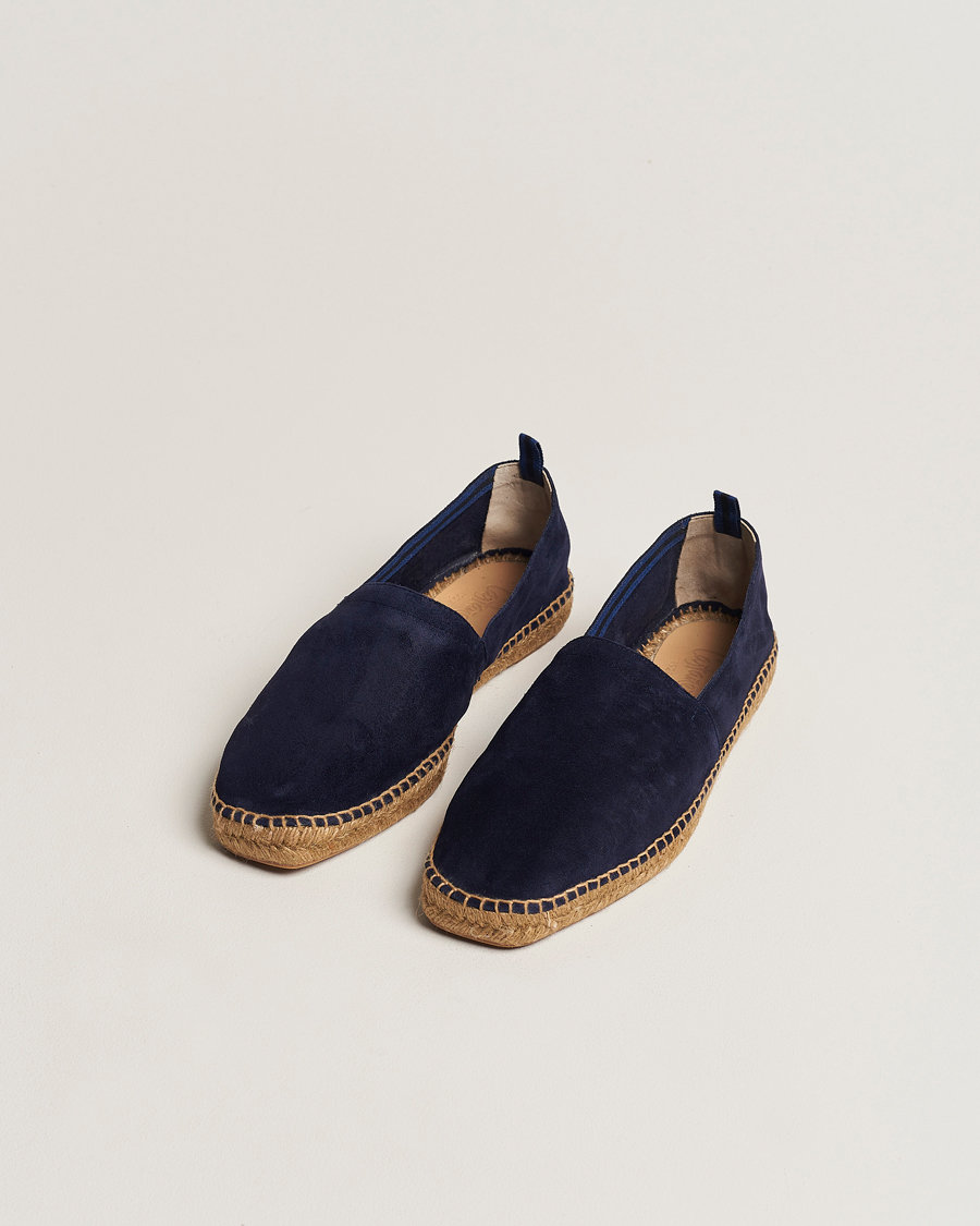 Men | Espadrilles | Castañer | Pablo Casual Suede Espadrilles Azul Oscuro