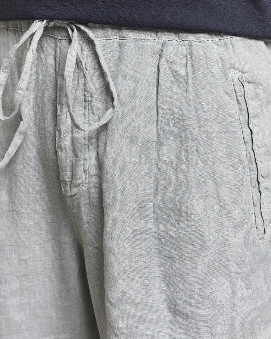 Herre | Bukser | Massimo Alba | Keywest Linen Drawstring Pants Light Grey