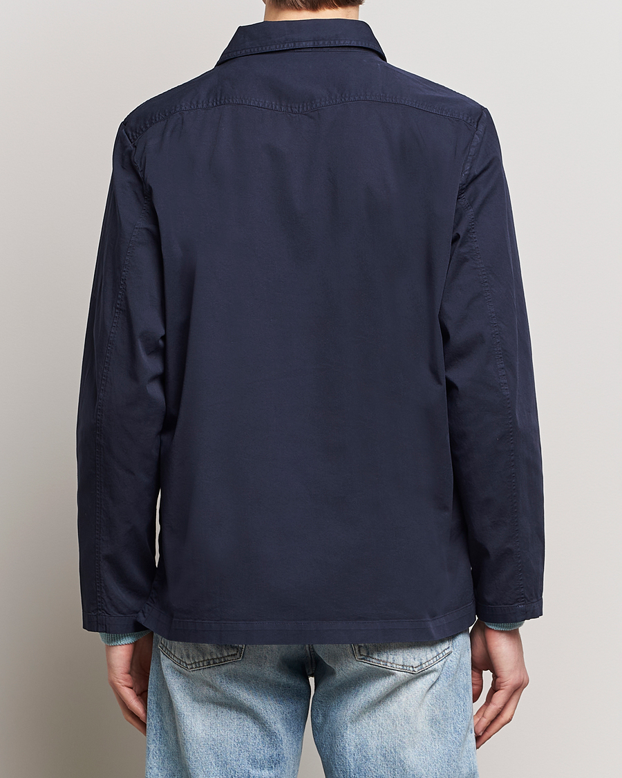 Herre | Skjorter | Massimo Alba | Florida Stone Washed Shirt Jacket Navy