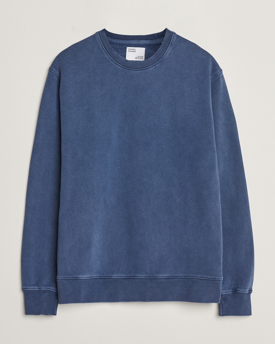 Herre | Trøjer | Colorful Standard | Classic Organic Crew Neck Sweat Neptune Blue