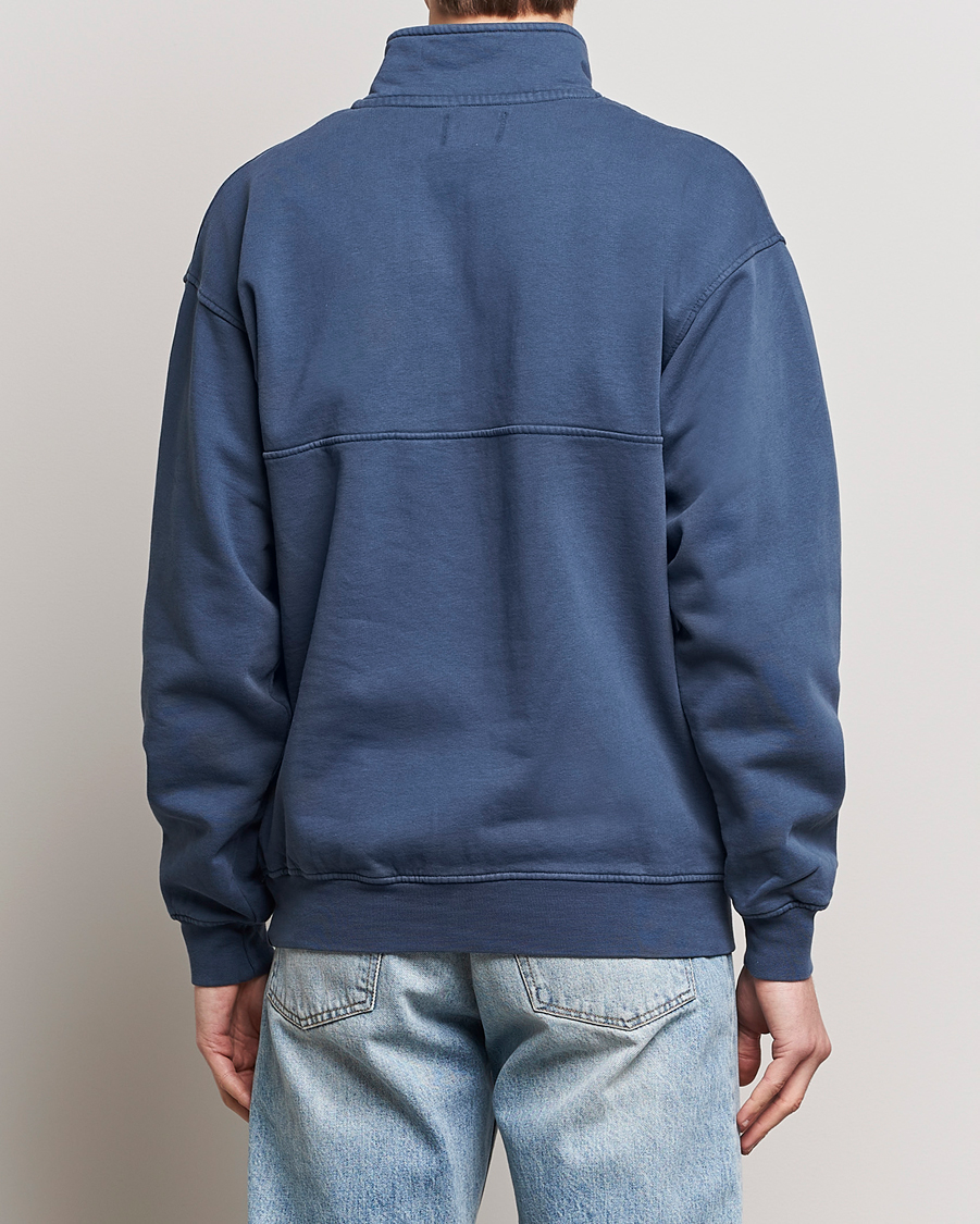 Herre | Trøjer | Colorful Standard | Classic Organic Half-Zip Petrol Blue