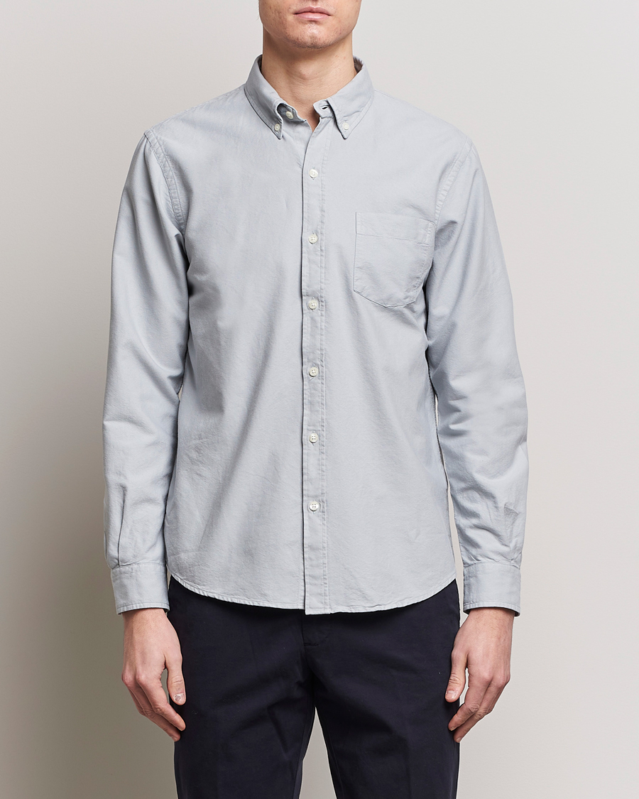 Herre | Tøj | Colorful Standard | Classic Organic Oxford Button Down Shirt Cloudy Grey