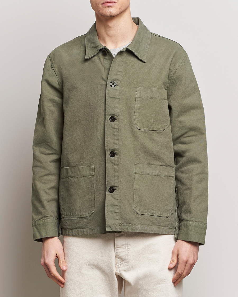 Herre | Shirt Jackets | Colorful Standard | Organic Workwear Jacket Dusty Olive