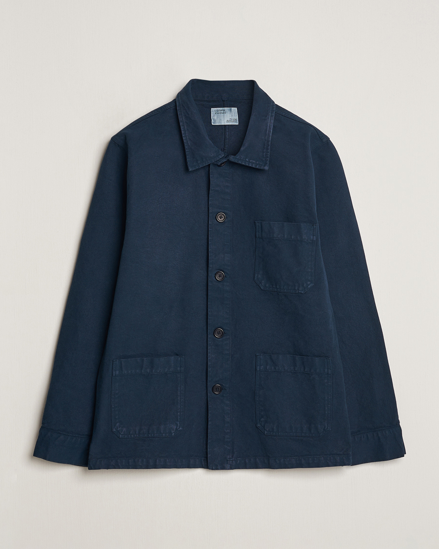 Herre | Skjorter | Colorful Standard | Organic Workwear Jacket Navy Blue